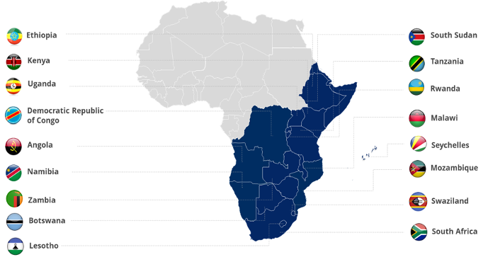 ISF Group African footprint map